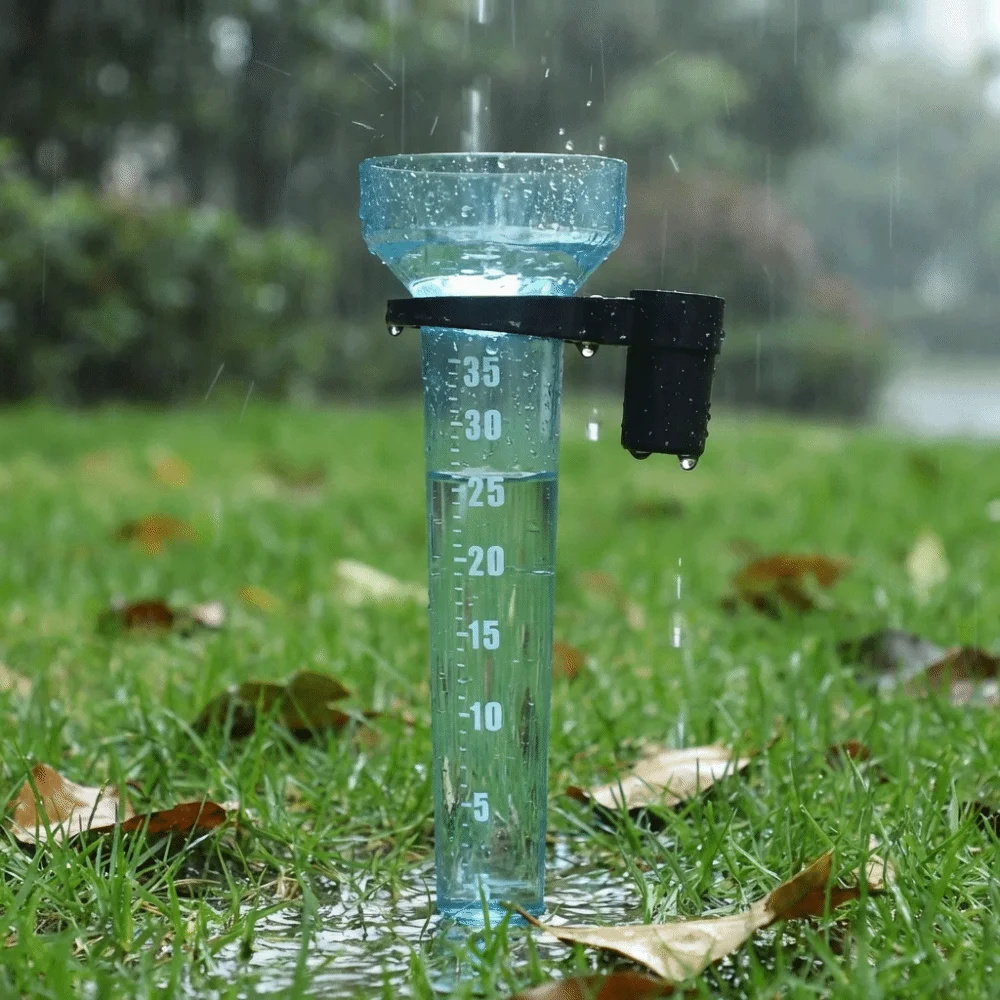Portable Gardening Rainwater Meter Transparent with Scale Rain Measurement Tool Manual Measurement Plastic Farm Rain Gauge