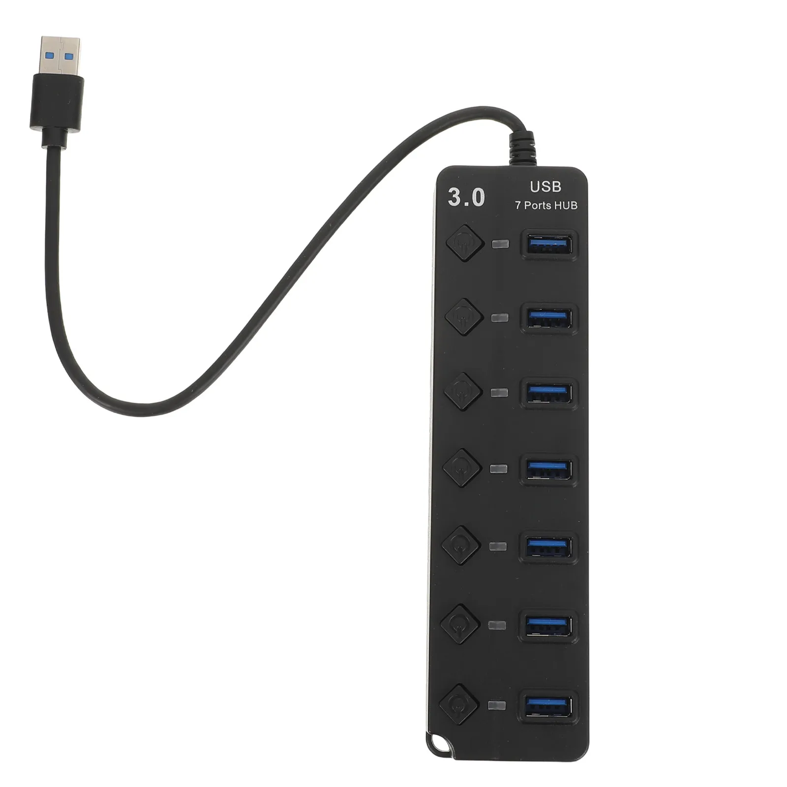 Usb3.0 Hub 7 Port USB Splitter Adapter for Laptop Computer High Speed Data Transmission Multiple USB Ports Expander