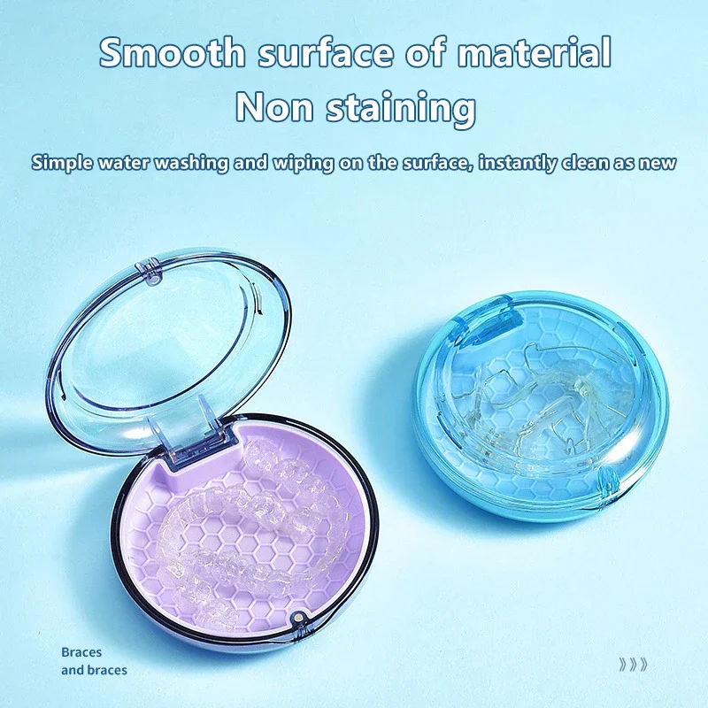 치아 컨테이너 틀니 상자 틀니 보호 케이스 휴대용 틀니 트레이 상자 치과 리테이너 상자 치아 정렬기 교정기 상자
