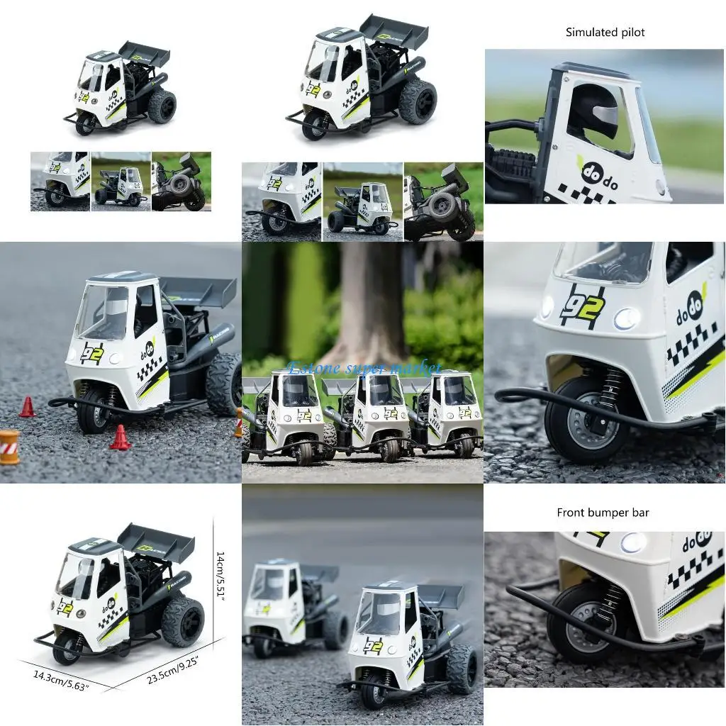 

090B Remote Control Stunt Tricycle Car Toy Motor Trike Model Car Toy Children Favor