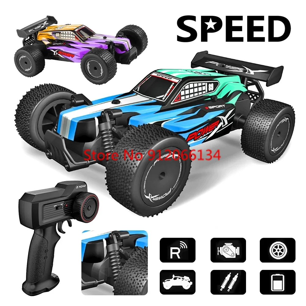 2.4G RC Drift Car Cross-country Electric Remote Control Car 20KM/H High Speed RC Racing Car Off Load Climbing Vehical Kid Gifts