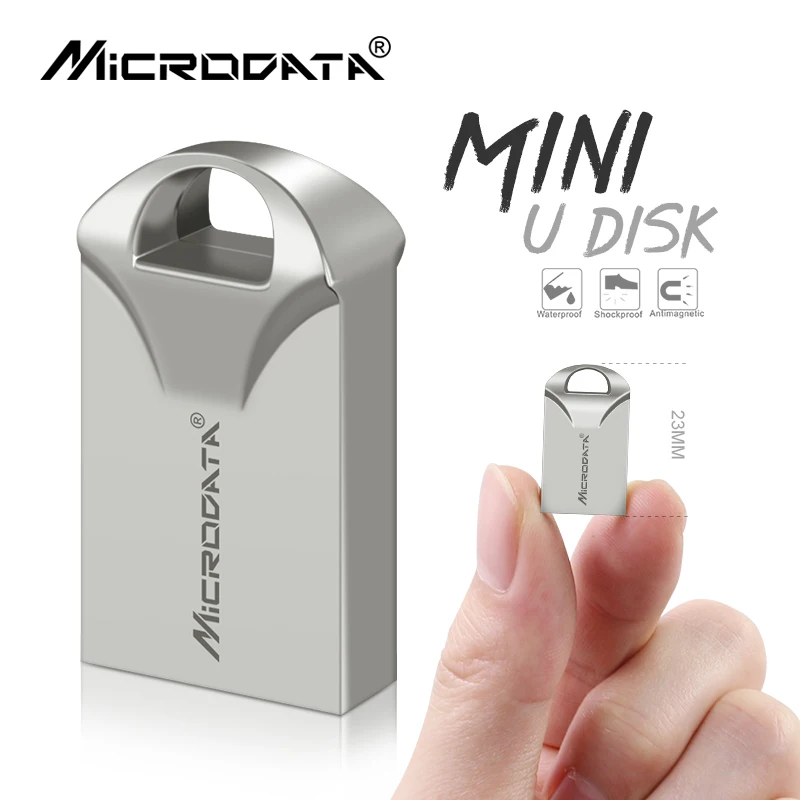 USB 2.0 Flash Drive 64GB Shatterproof Memory Stick 4GB Super Mini Plastic Pen Drive 32GB 2.0 Pendrive 16GB 8GB Free Chain