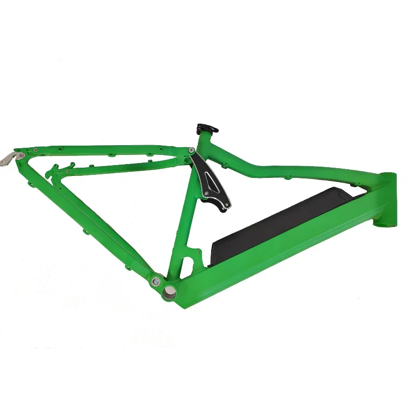 Aluminum alloy electric vehicle frame soft tail shock absorption snow electric bicycle frame