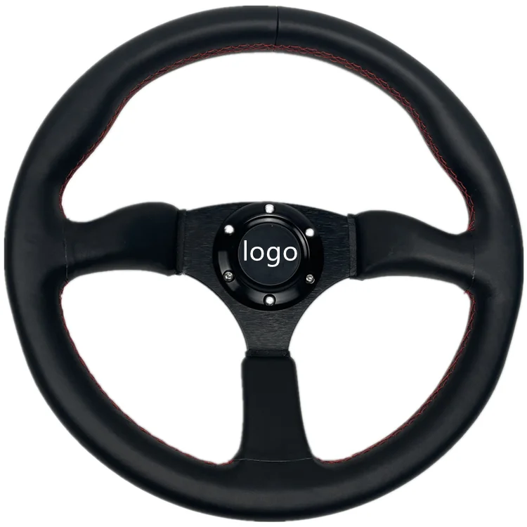 

Customized Logo 350mm Caliber Ultrafiber material Car Steering Wheel Racing Car use