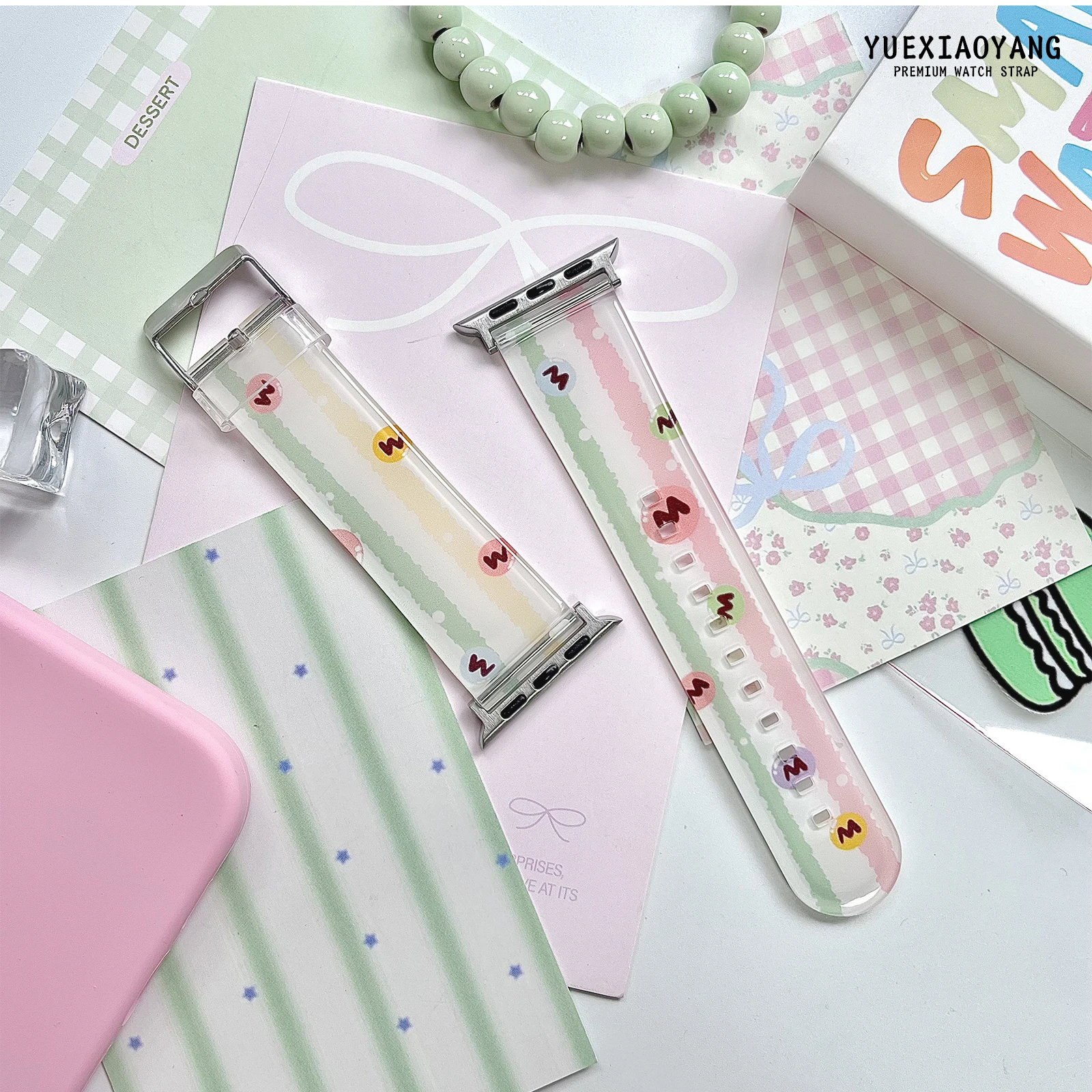 

Striped Star Strap for Apple Watch 10 9 8 Band Replaceable Bracelet for iWatch 44mm 42mm 41mm 40mm Watchband