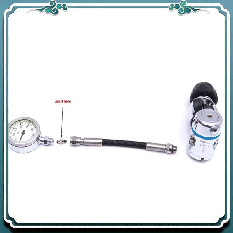 Reliable 10X Scuba Diving Dive Swivel Spool With O-Ring High Pressure Gauge Regulators Scuba Diving Accessories
