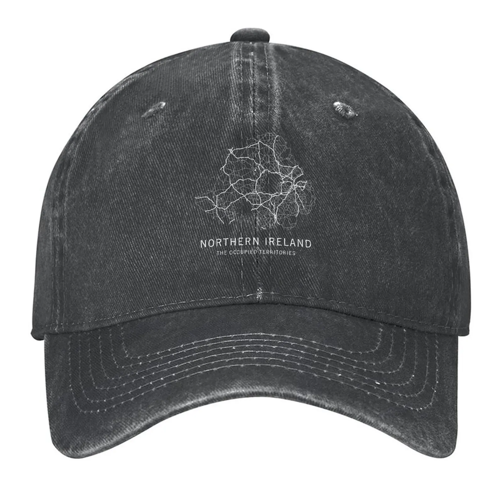 

Northern Ireland Road Map Baseball Cap Sunscreen Snapback Cap custom Hat Golf Hat Men's Women's