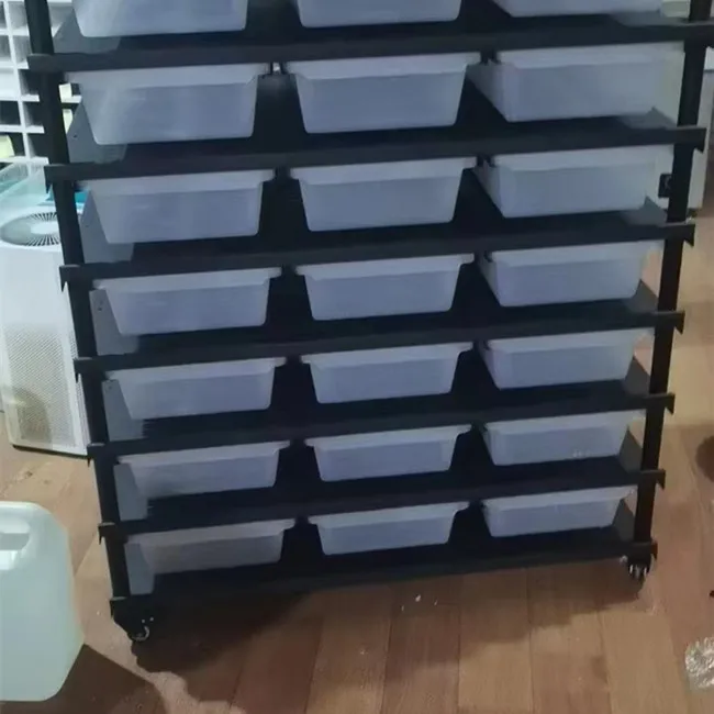 

Customized size Live Reptiles Accessories Snake Rack PP PC Breeding Box Tubs Aluminum Snake Rack System for Ball Python