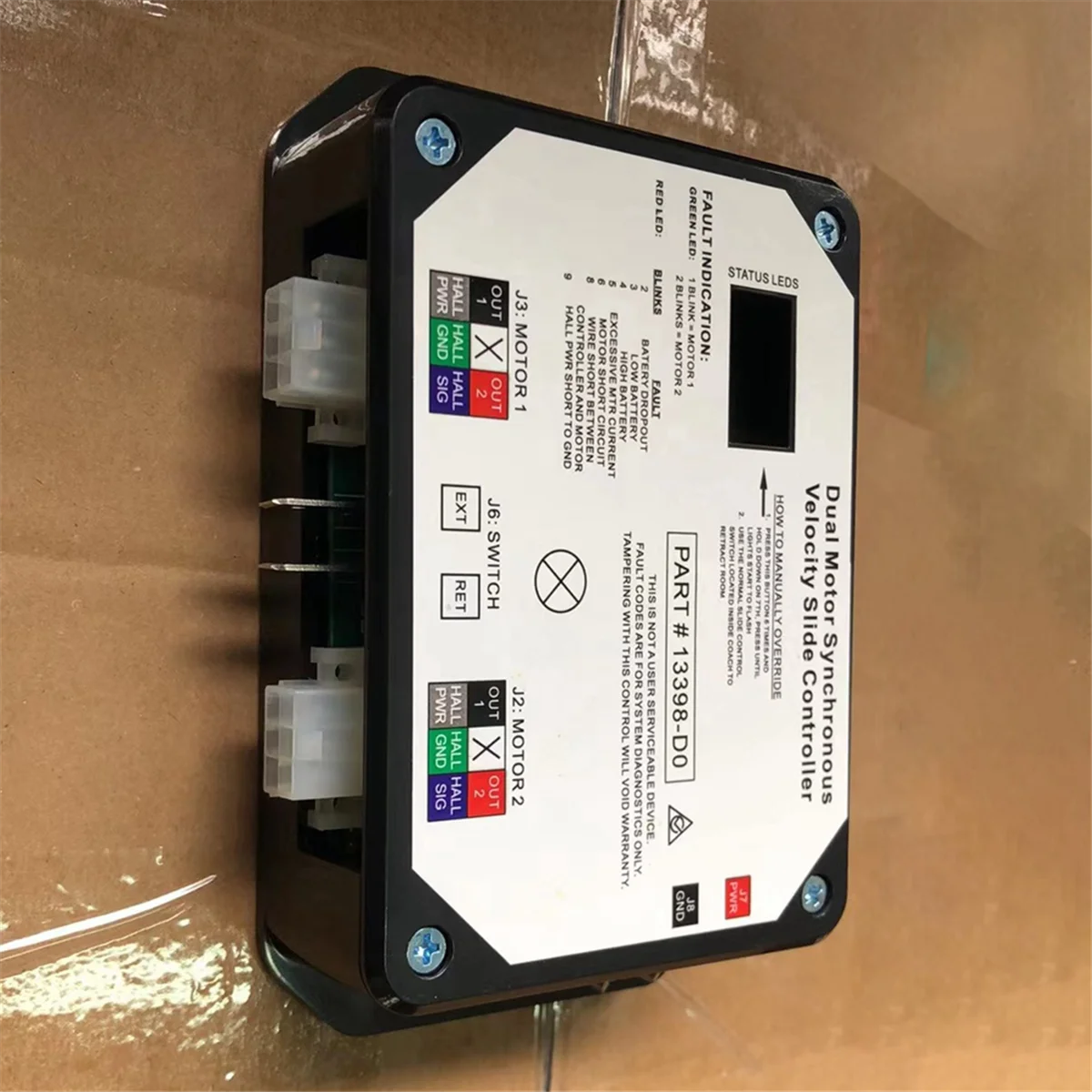 

13398-DO Dual Synchronous Velocity Slide Controller for Controller V-Sync II Lippert In-Wall Slide-Out on RV 211852HUG