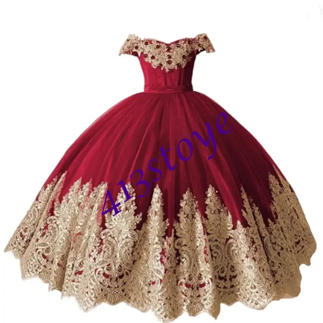 Aangepaste hemelsblauwe bloemenmeisjesjurken voor bruiloft applicaties diamant luxe prinses formele evenementen heilige eerste communiejurk