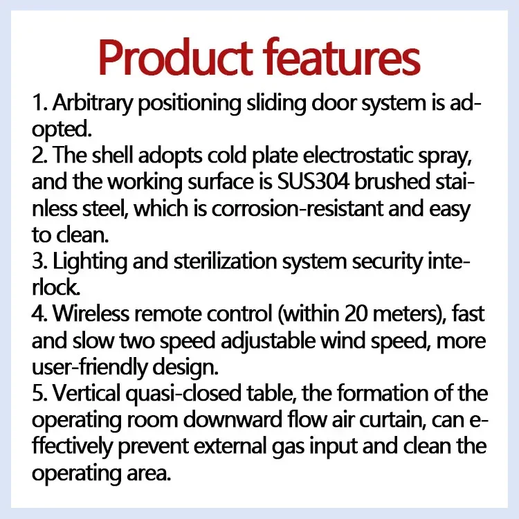 재고 있음 실험실 용품 미니 데스크탑 라미나 플로우 후드 구성품 UV 램프