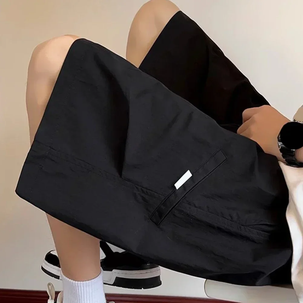 

Great For Casual Workdays Trendy Basic Pants Solid Color Shorts 2XL 3XL Applicable For Male Daily Workplace Wear