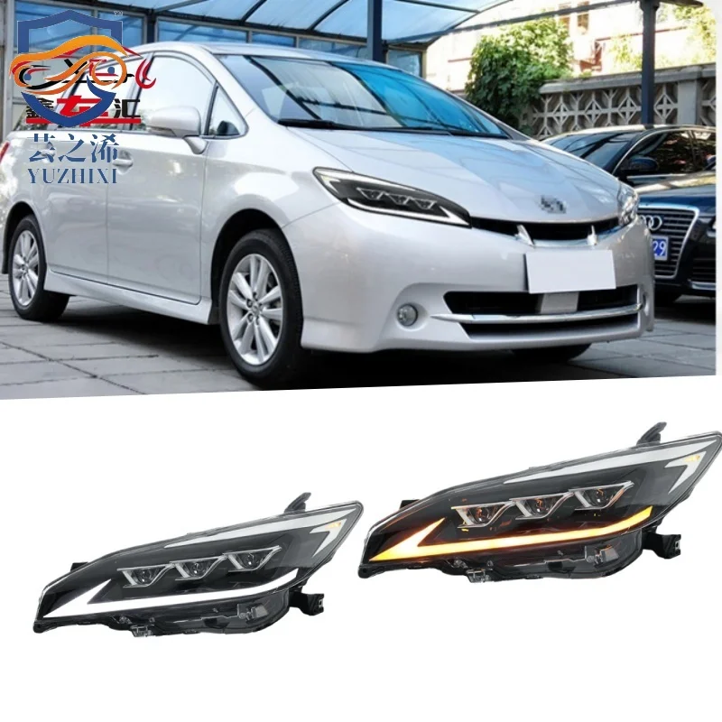 

XCH For 2009-2015 Toyota WISH headlight assembly retrofit with LED projector headlights and daytime running lights
