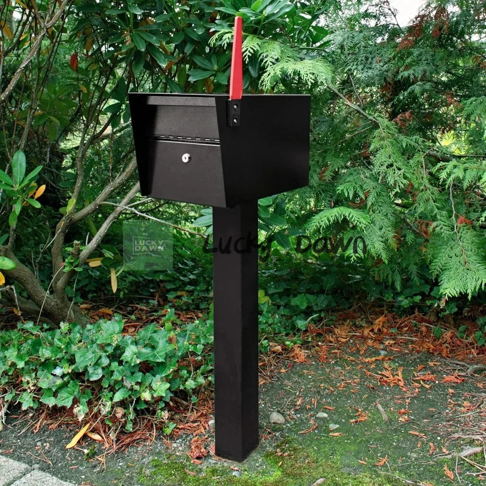 

7121, черная монтажная стойка, 43 x 4 x 4 дюйма, для использования с почтовым ящиком