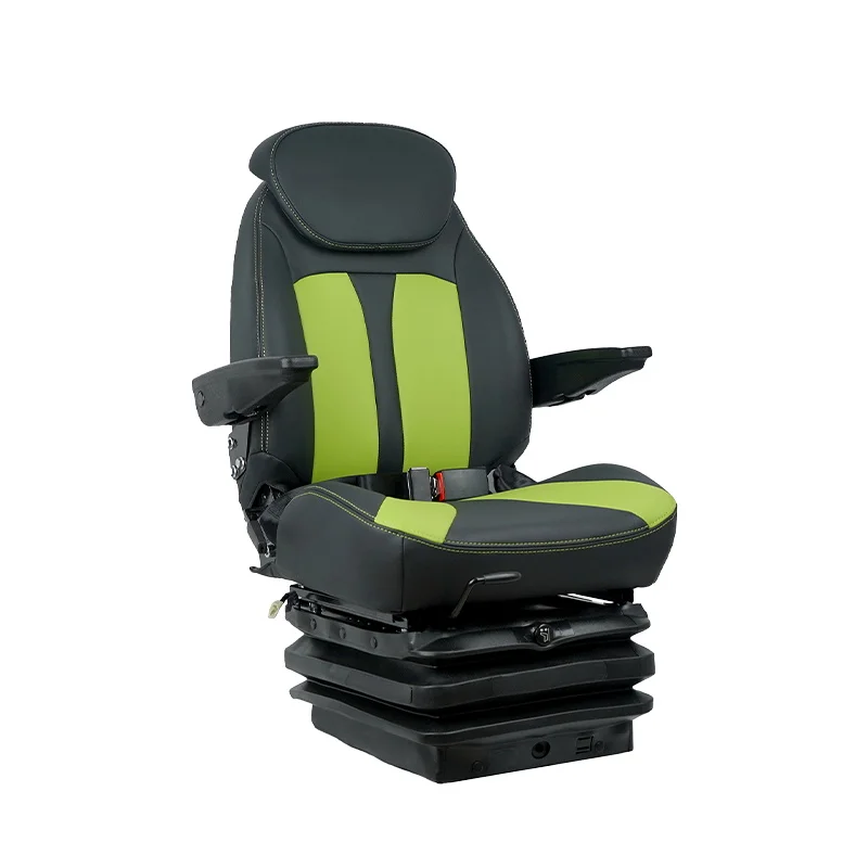 Air Suspension Forklift Seat With Dual Support Suspension Heavy Duty Truck Seat