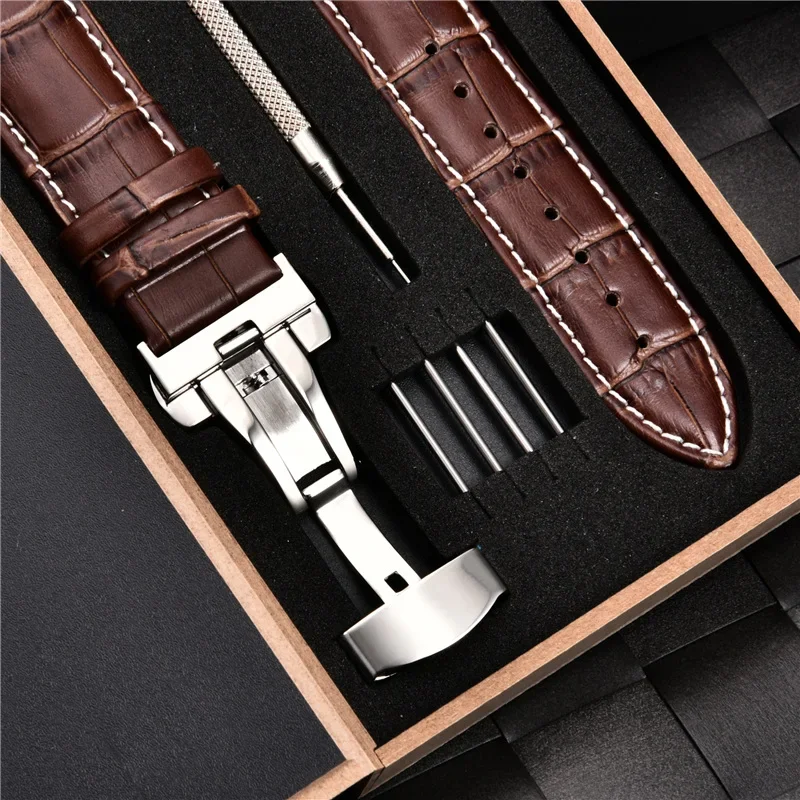 Genuine Leather Watch Band Strap for Samsung Galaxy Gear S3 Galaxy 42mm 46mm Active Watch Band 16 18 20 22 24mm Leather Band