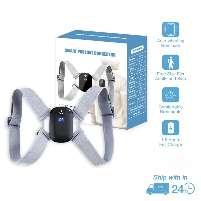 

Smart Correction Belt Sensor Orthosis Invisible Reminder Adult & Child Sitting Posture Hunchback Back Smart Posture Corrector