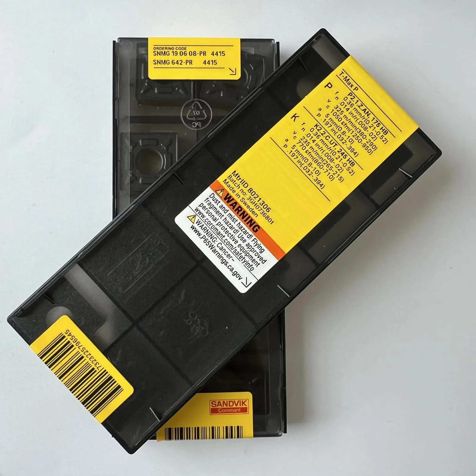 

Original SANDVIK / SNMG190608-PR 4415 / Hard alloy CNC Blade 10 Pcs