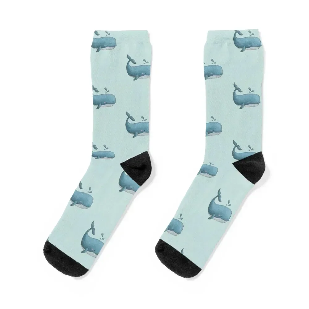 Sea Animals: Cute Happy Whale Socks loose bright garter Stockings compression Socks Girl Men's