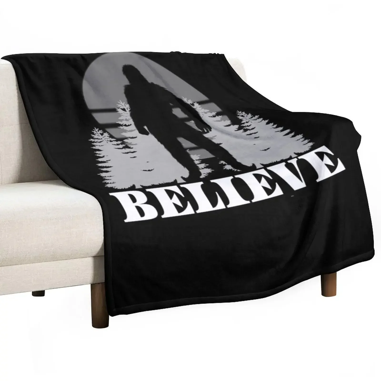 

Bigfoot- Retro Vintage Mountains Nature Throw Blanket Bed linens sofa bed bed plaid For Decorative Sofa Blankets