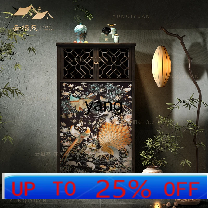 

LHH solid wood wardrobe home bedroom storage living room new Chinese chest