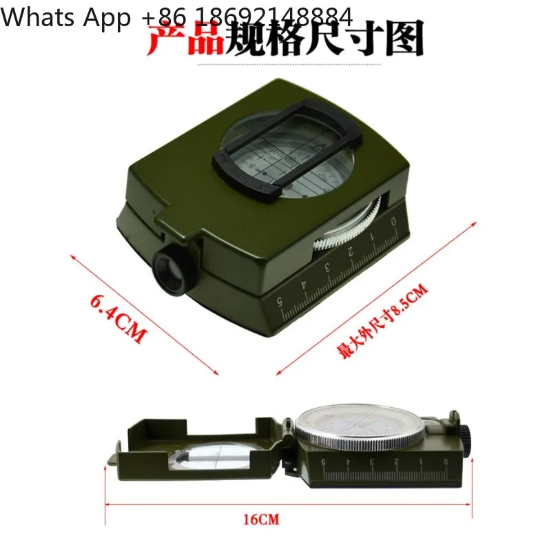 Luminous waterproof high-precision compass, field adventure vehicle off-road survival compass compass