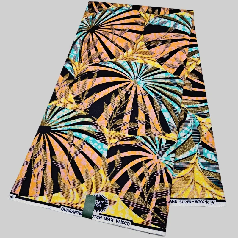 

Теплый цвет, форма зонтика с принтом, 6 ярдов, длина 46 дюймов, широкая хлопковая восковая ткань для шитья своими руками, платье, одежда, диванная подушка R3061