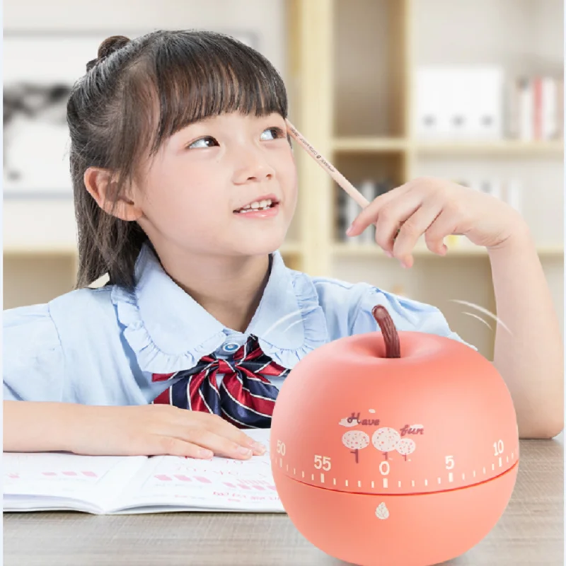 

Dual-purpose Timer Students Learn Self-discipline Time Management Lovely Alarm Clock Kitchen Mechanical Reminder