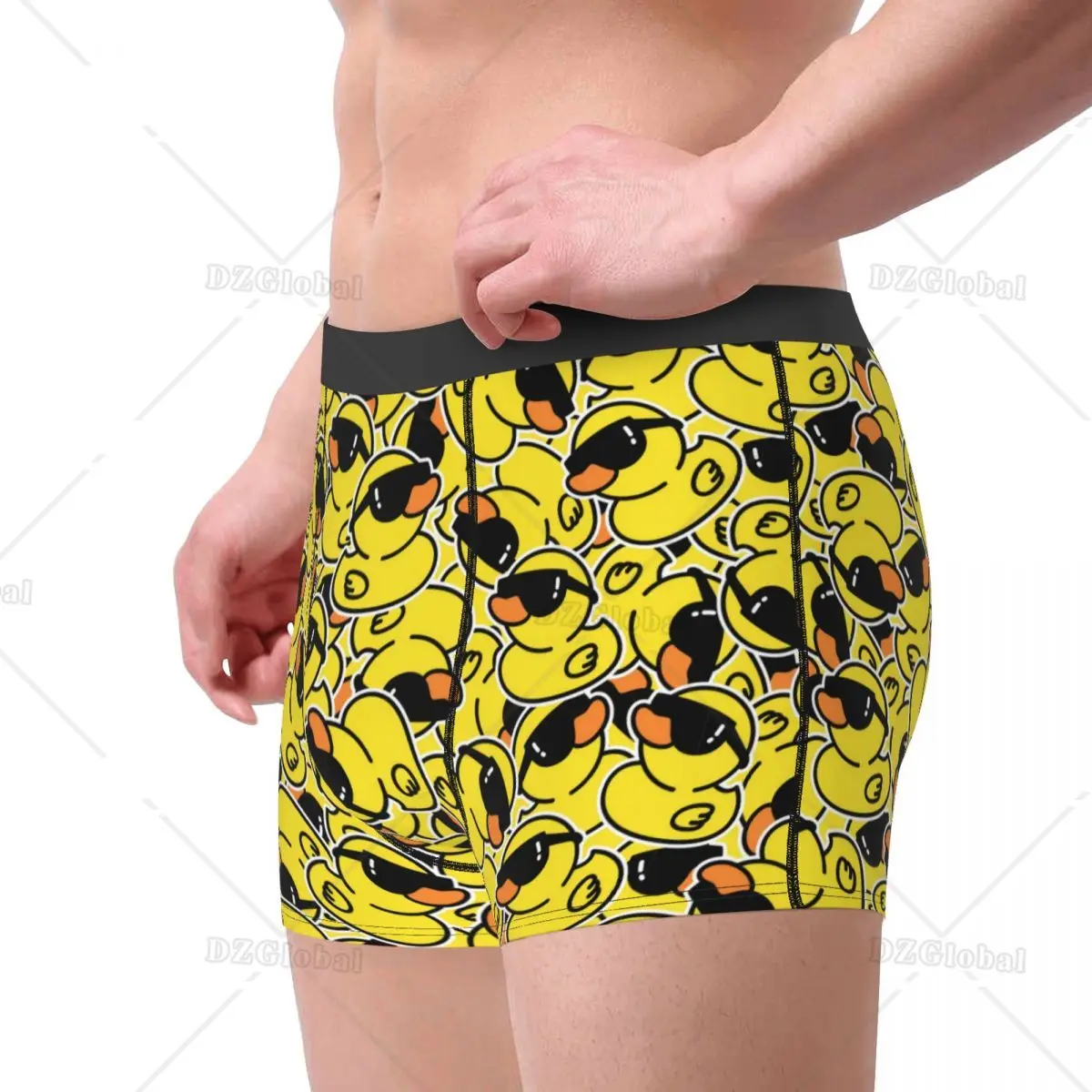 Cute Yellow Rubber Ducks Underpants Homme Panties Man Underwear Ventilate Shorts Boxer Briefs S-2XL