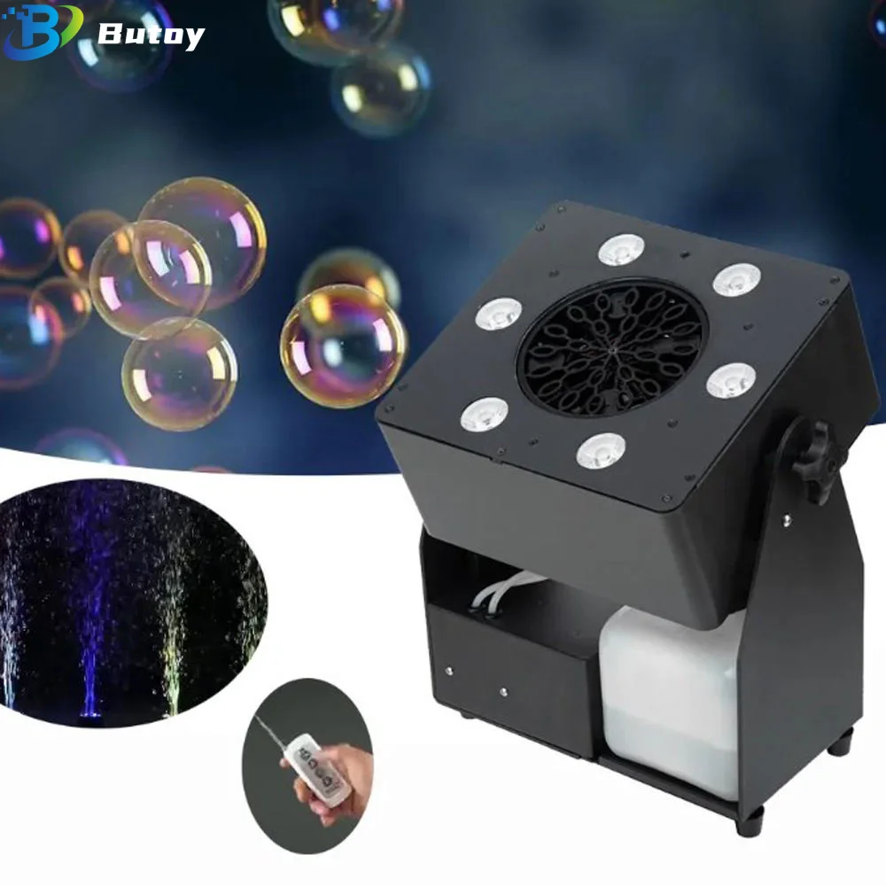LED RGBW 4IN1 Bubble Machine Stage Bubble Machine DJ Bubble Good Performance Effects For Outdoor Wedding Bubble Blowing Machine