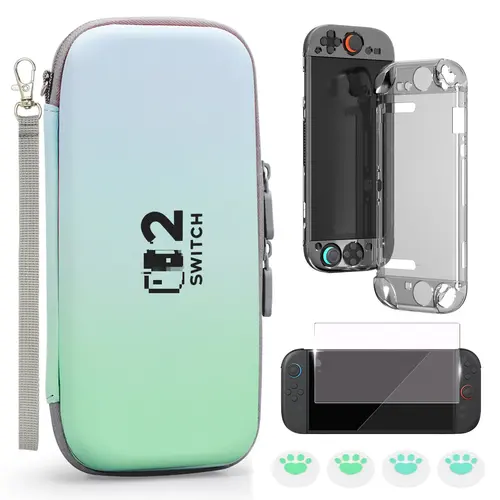 Imagen 2 del producto Bolsa impermeable para consola, carcasa dura para PC, funda protectora Joy-con para Nintendo Switch 2, almacenamiento de accesorios de juego, novedad de 2025