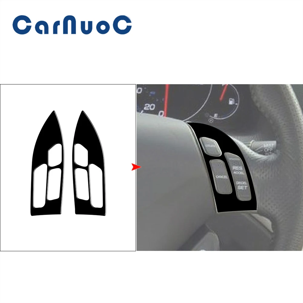 

Piano Black Car Stickers For Honda Acura TSX 2003-2008 Steering Wheel Panel Decoration Cover Trim Interior Mouldings Accessories