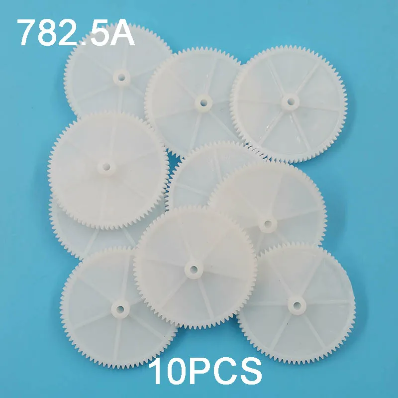 782.5A Big Gears 78-Tooth POM Plastic 2.5mm Hole Motor Deceleration Gear Toy Car Model Accessories Sample 10pcs/lot