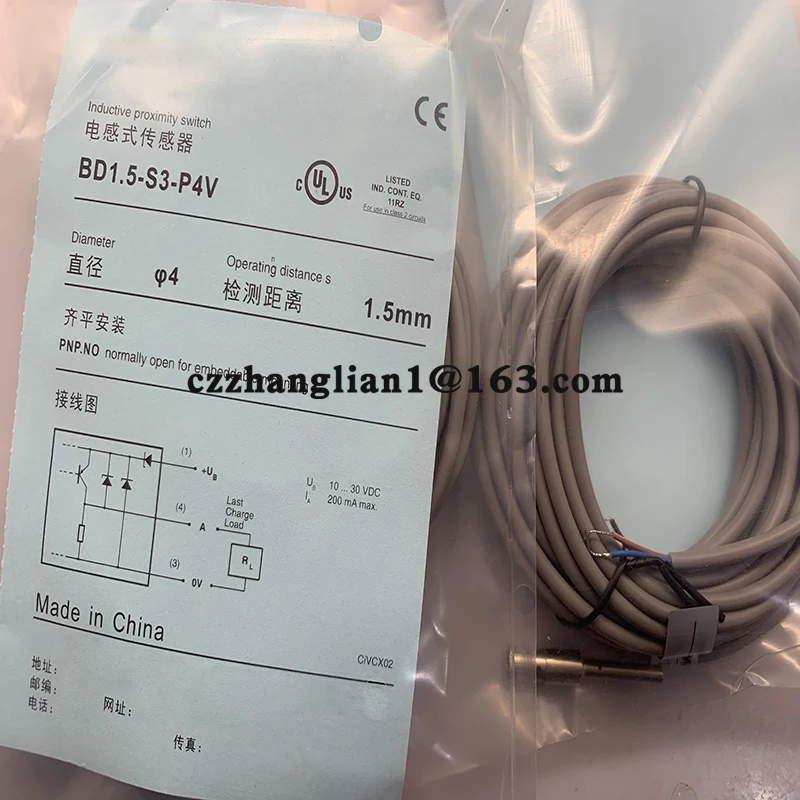 

brand new Proximity switch BD1.5-S3-P4 BD1.5-S4-P4 BD1.5-S3-P4S8 BD1.5-S4-P4S8 Complete models Fast delivery