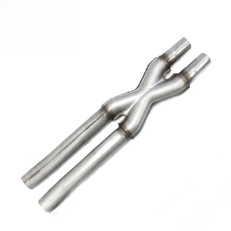 High Quality 2.5 Inch Double Braided Stainless Steel Exhaust Muffler Pipe Universal Vehicles