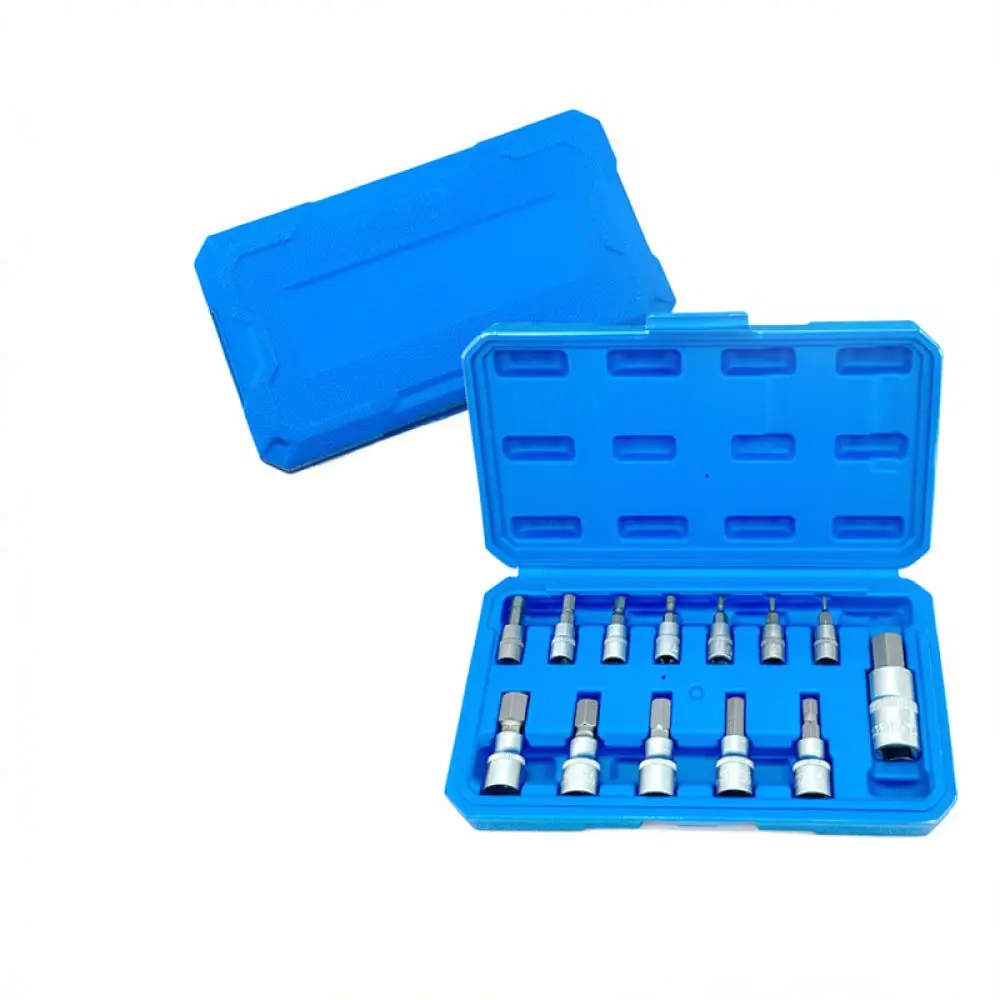 Universal Hex Bit Socket Set Cr V Alloy Steel Manual Driver Adapter Kit Hardware Tools For Yituo Mechanical Maintenance