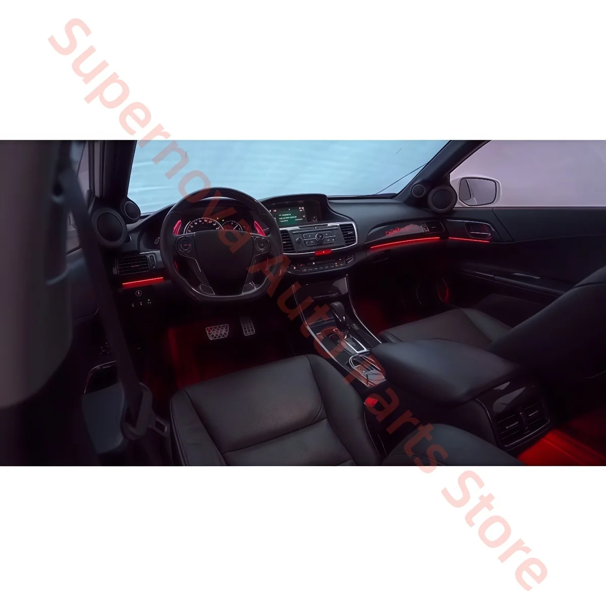 Ambient light For Honda 9th Generation Accord 2013-2017 car interior lighting upgrade Auto Parts Button &APP control trim strip