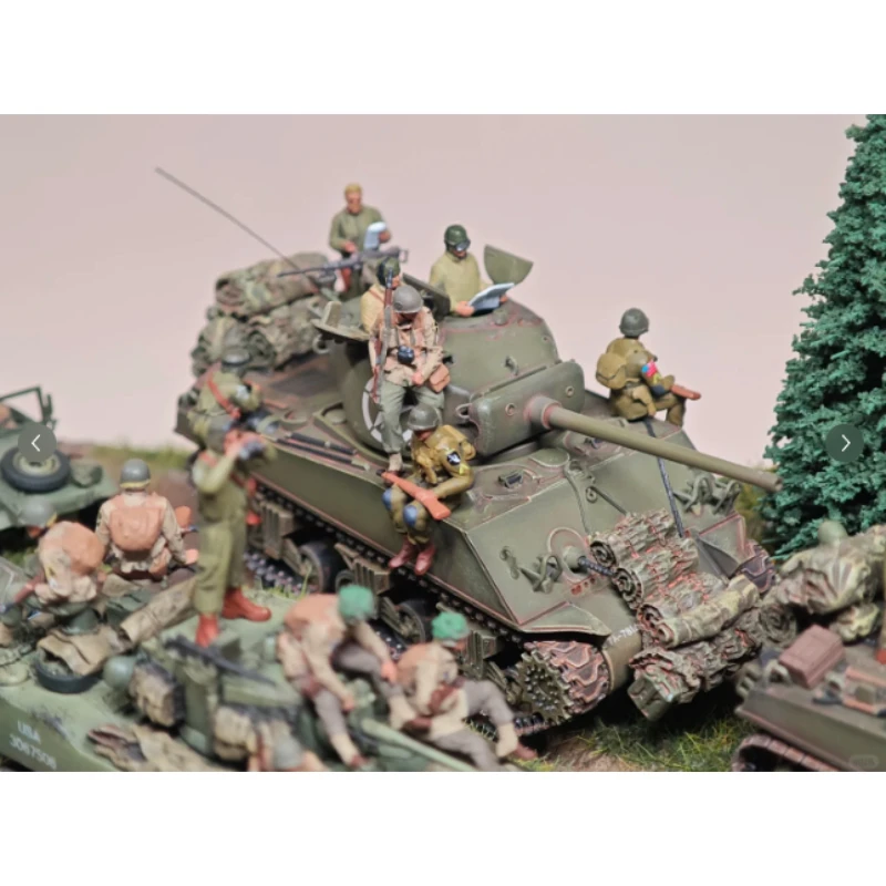 

Масштабная модель 1:72, американский танк, бронированные силы, 10 шт., солдаты, экшн-фигурки, игрушки, аксессуары для сцены, дисплей для кукол