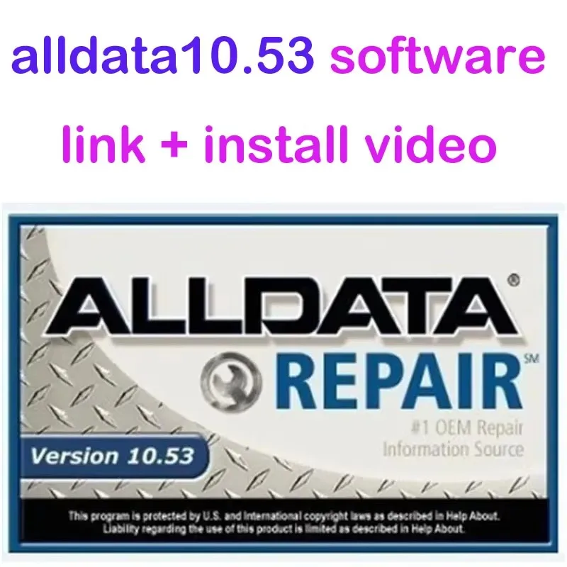 Newest Alldata 10.53 Software for 2024 Automotive Diagnostic and Technical Support with Wiring Diagrams for Cars and Trucks