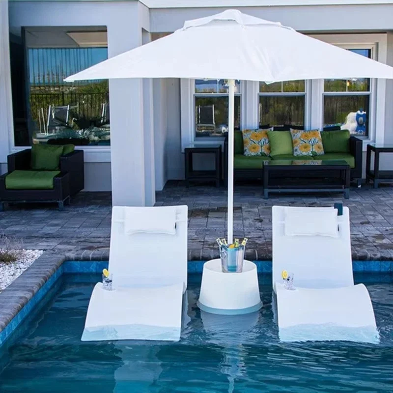 Outdoor Beach Lounge Chair Swimming Pool Hotel Plastic Lounge Chair in Water Outdoor Furniture