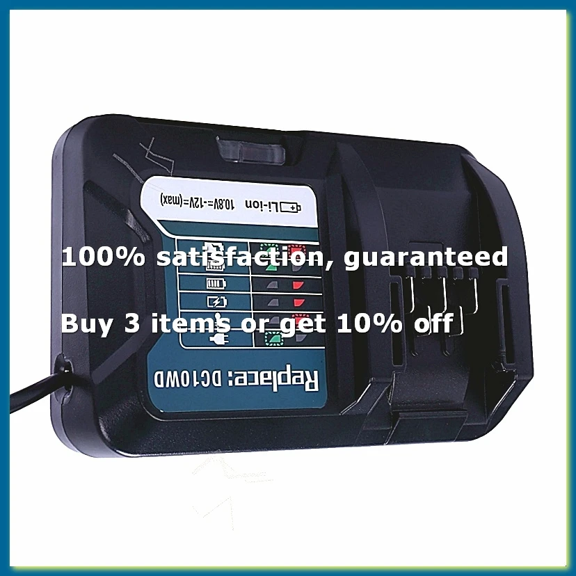 ●Fast Lithium Battery Charger For 10.8V 12V Dc10Wd / Dc10Sb / Dc10Wc / Bl1015 / Bl1016 / Bl1021B / Bl1041B Led Charger Eu Plug