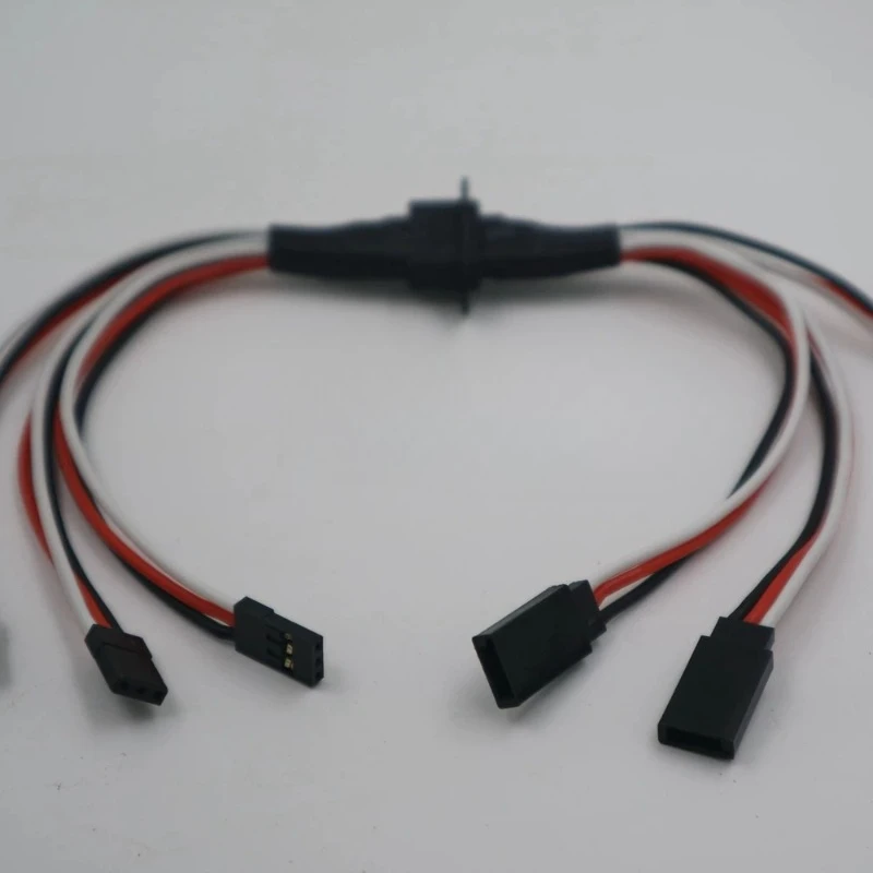 MPX 8 Pin Golden Plated Connector Multi-Wires Servo Extension Plug Male Female 2/ 3 Wires for RC Model Fixwing Glider Airplanes
