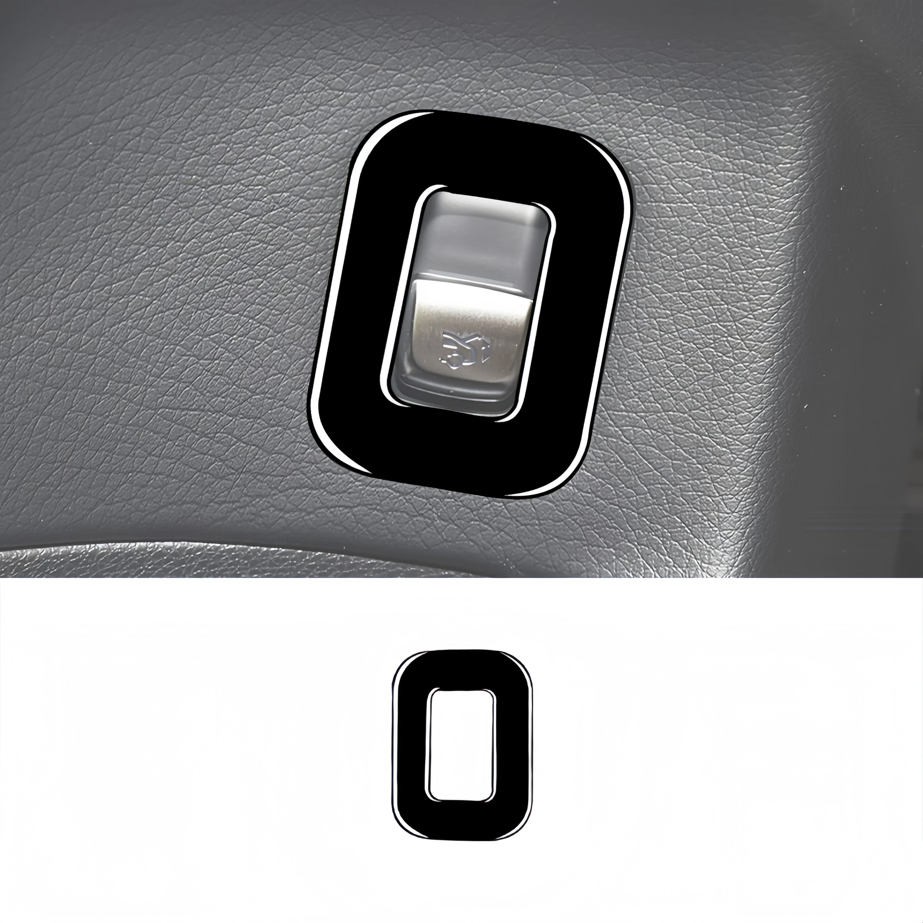 

For Mercedes W205 Benz C Class GLC 2014-2020 Piano Black Car Rear Trunk Switch Button Frame Trim Cover Sticker Auto Zubehör