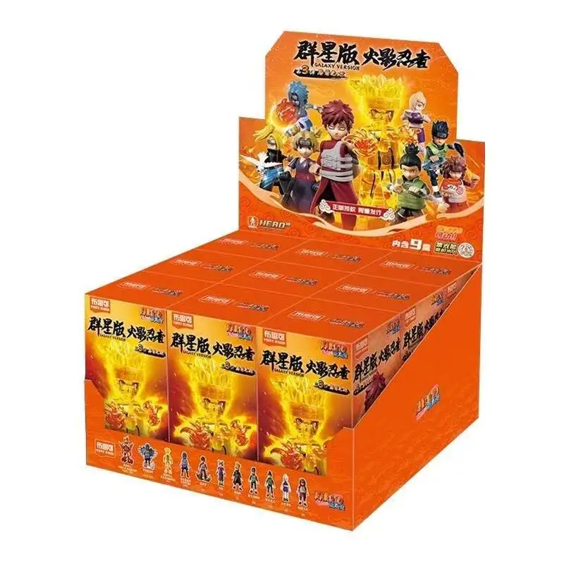 Blokees Naruto Shippuden Galaxy Wave5 Bouwblokfiguur Naruto Minato Beweegbaar DIY Montage Bureaubladdecoratie Collectible