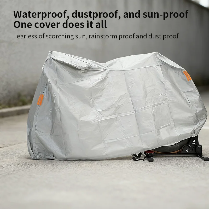 TOSUOD Fahrrad-Regenschutz, mit Fleece gefüttert, für Wärme, Sonnenschutz und schnee-/eisbeständig, All-Inclusive-Design – Detail 6