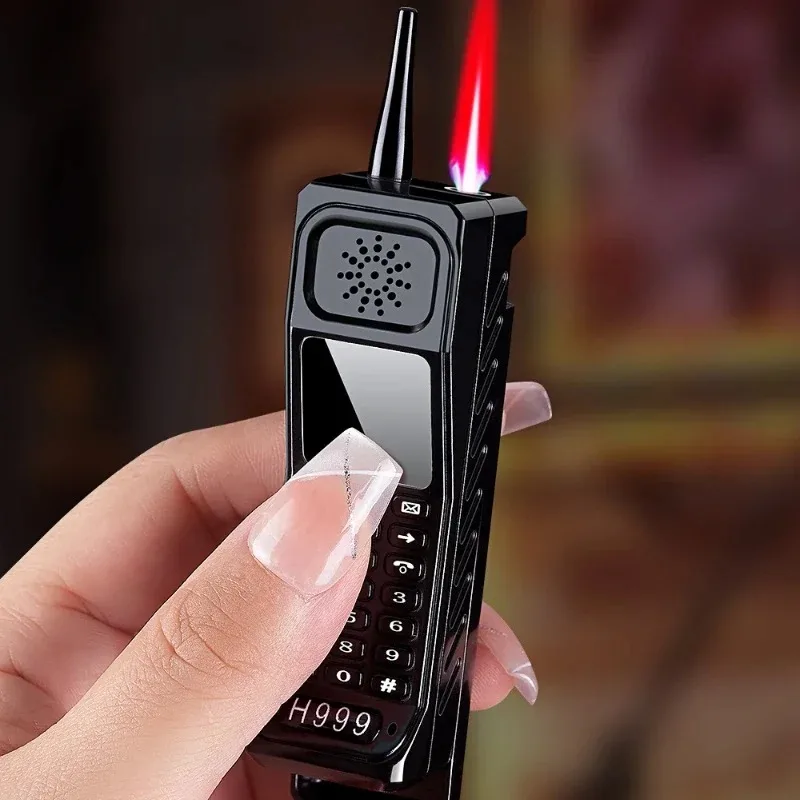 

Simulated Retro Phone Models Butane Gas Lighter Creative Nostalgic Retro Classic Windproof Portable Lighters Men's Gifts