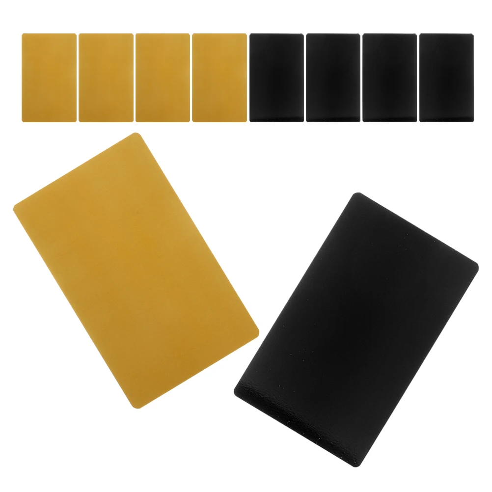 

10 Pcs Aluminum Business Cards Blank Name Tags Engraving Blanks Small Card Nameplate Door Plate Trophy Plaques Desk Tag