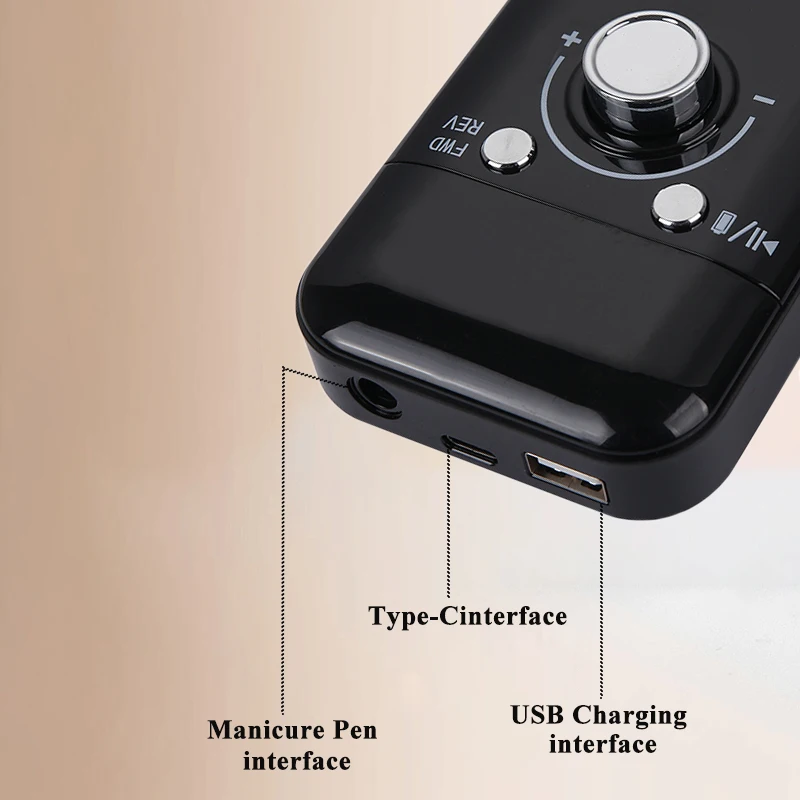 New 45000RPM Professional Electric Nail Drill Machine Rechargeable Nail Polishing File Low Noise Polisher Manicure Accessories