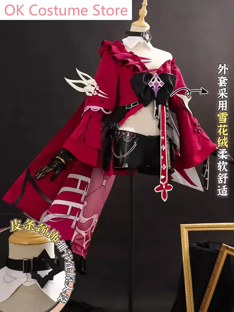 Thelema Cosplay Costume Honkai Impact 3 Uniform Dress Women Role Play Clothing Halloween Carnival Party Outfit Game Suit