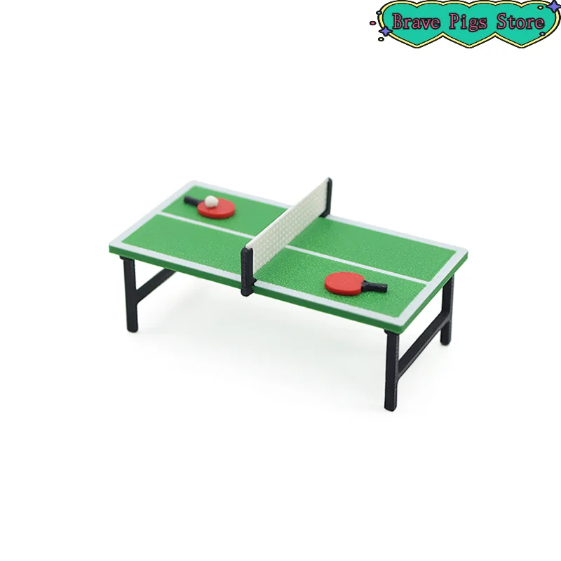 

1:12 Miniature Table Tennis Racket Model Table Tennis Table Decor Accessories